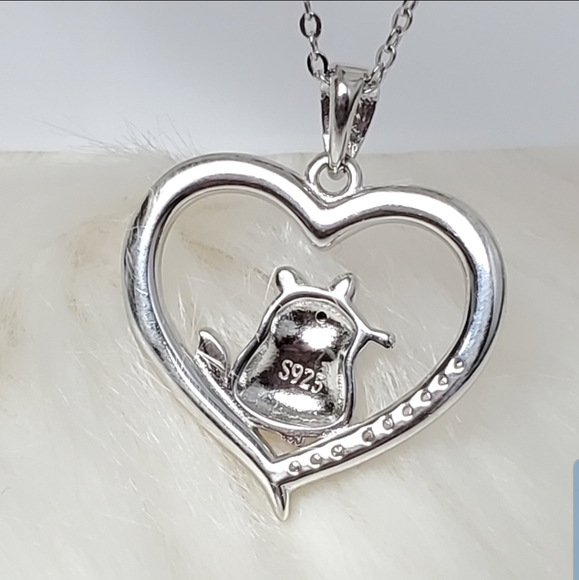 NEW .925 Sterling Silver Mousekewitz Heart CZ - Picture 3 of 7